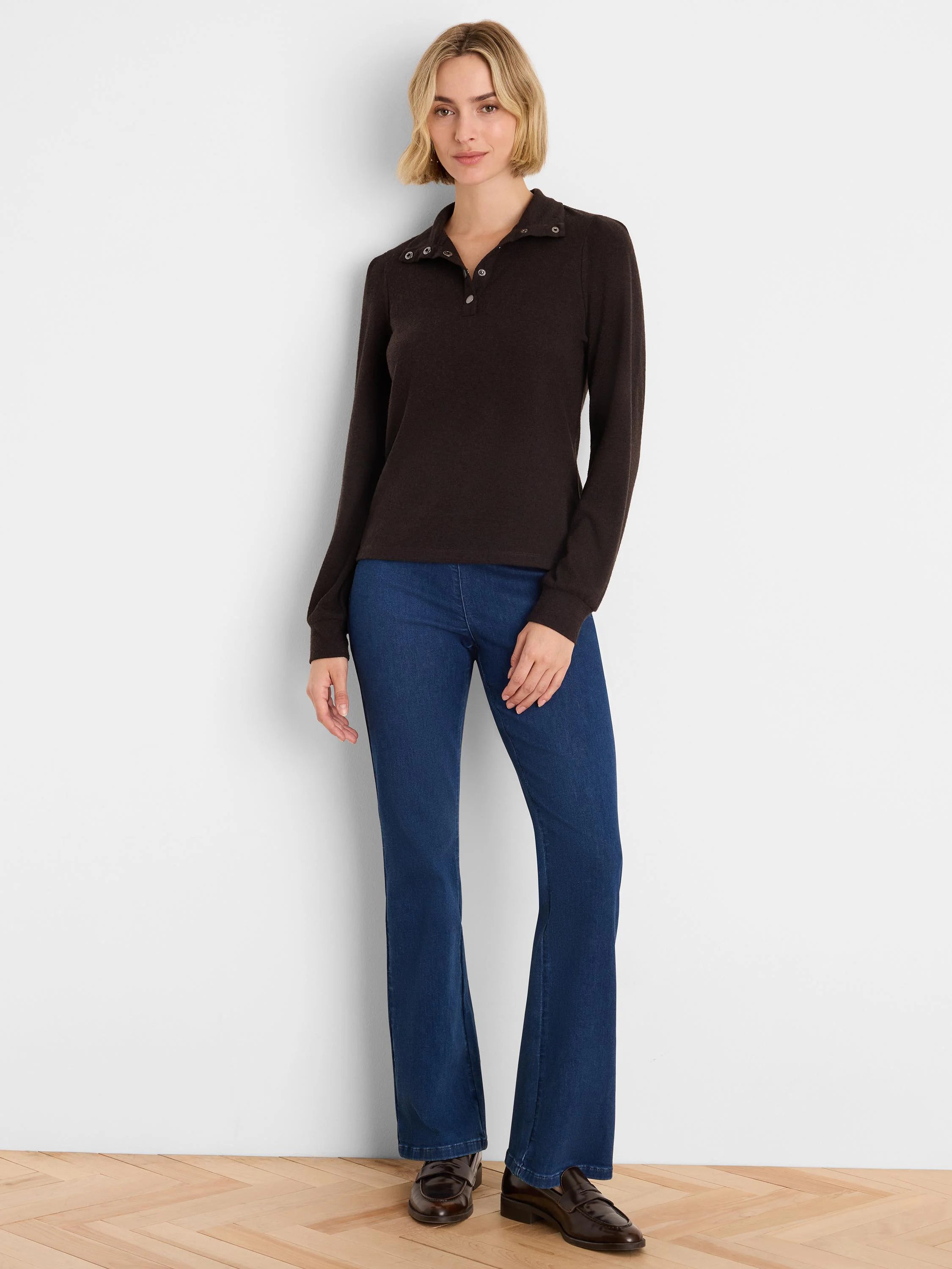 Nzt Cozy Puff Sleeve Tee in Jav