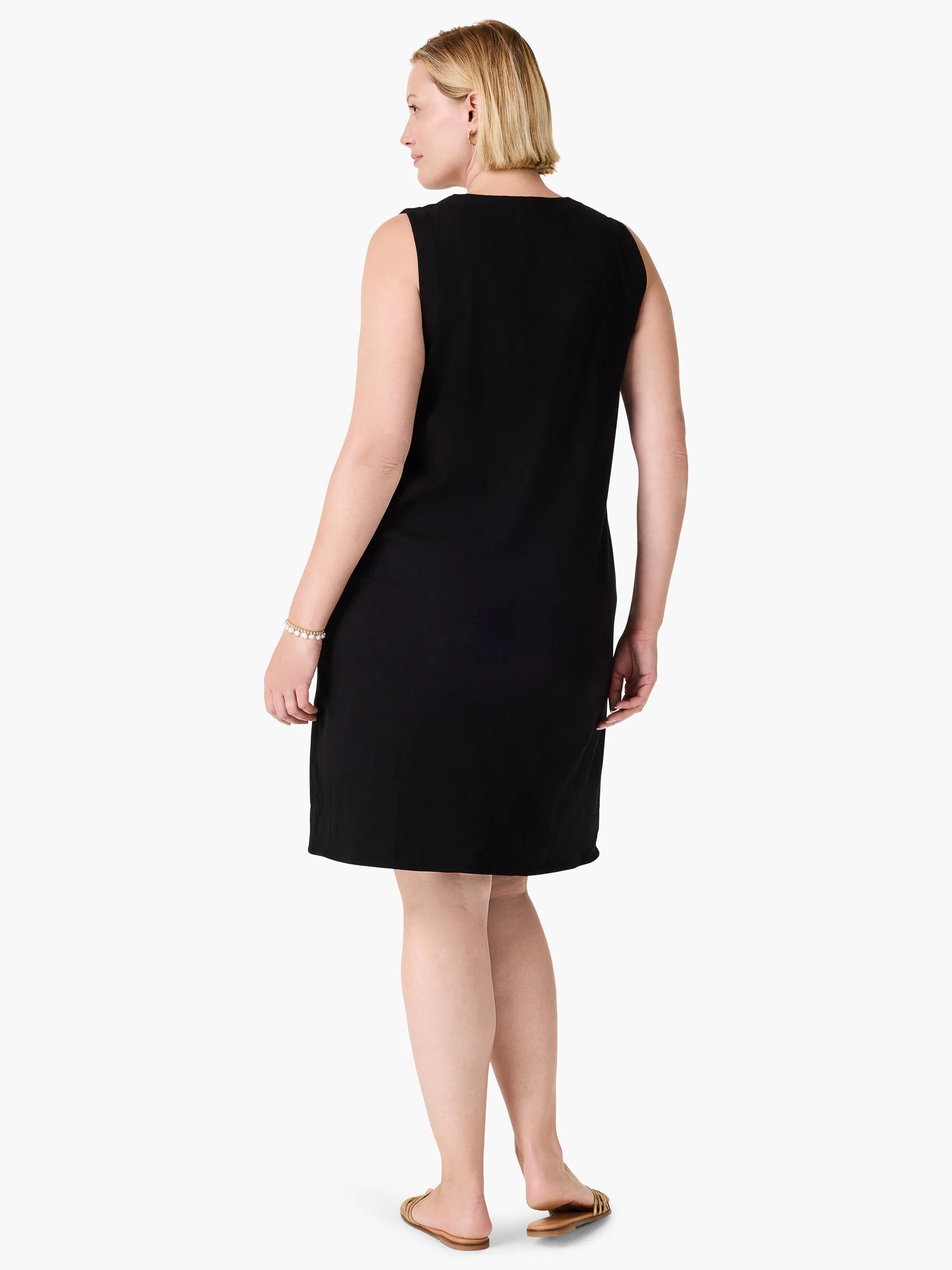 Nzt Sleeveless V-neck Dress in Blx
