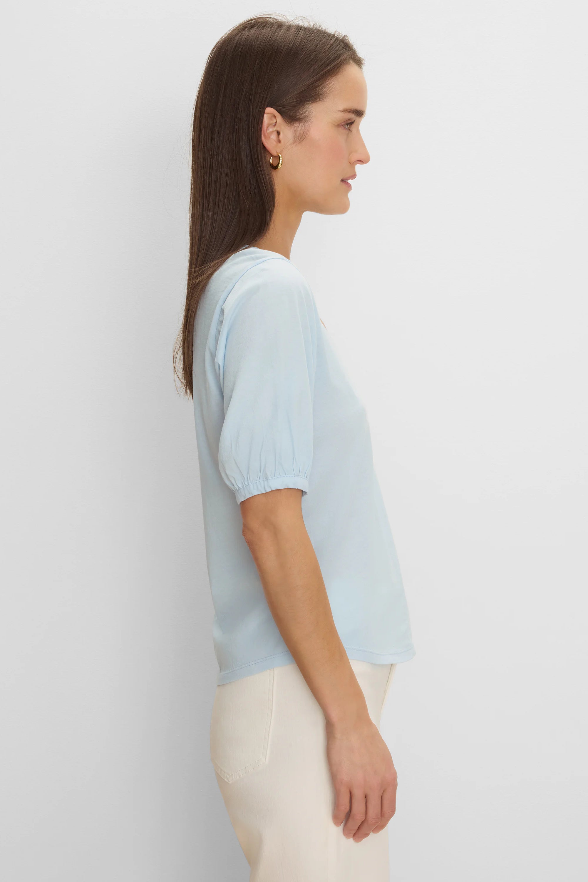 Nzt Elbow Sleeve V-neck Tee in Cry
