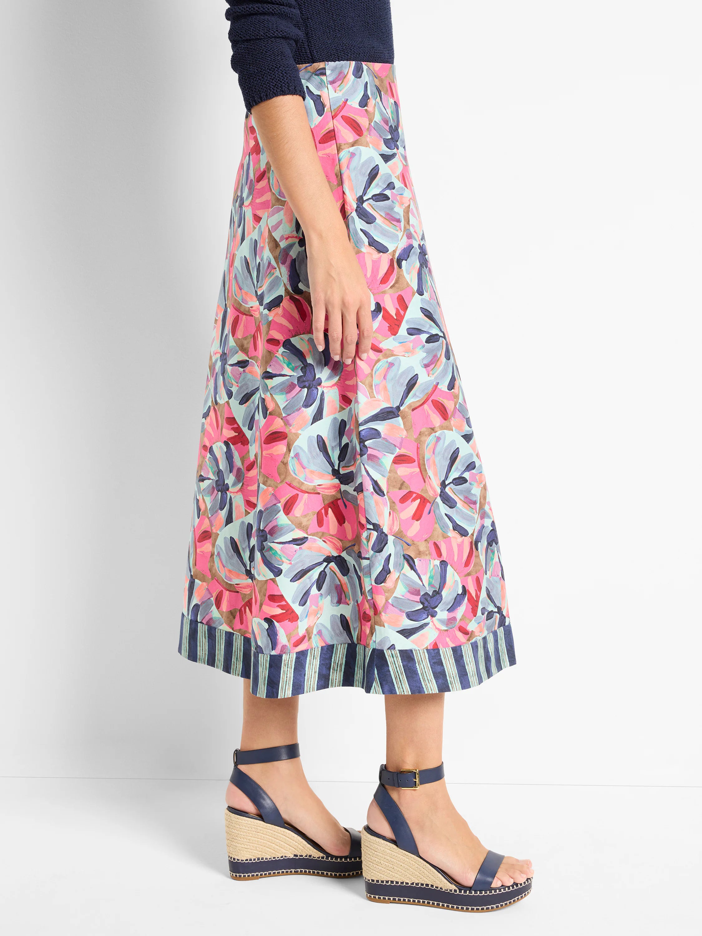 Firework Foliage Skirt in Blt