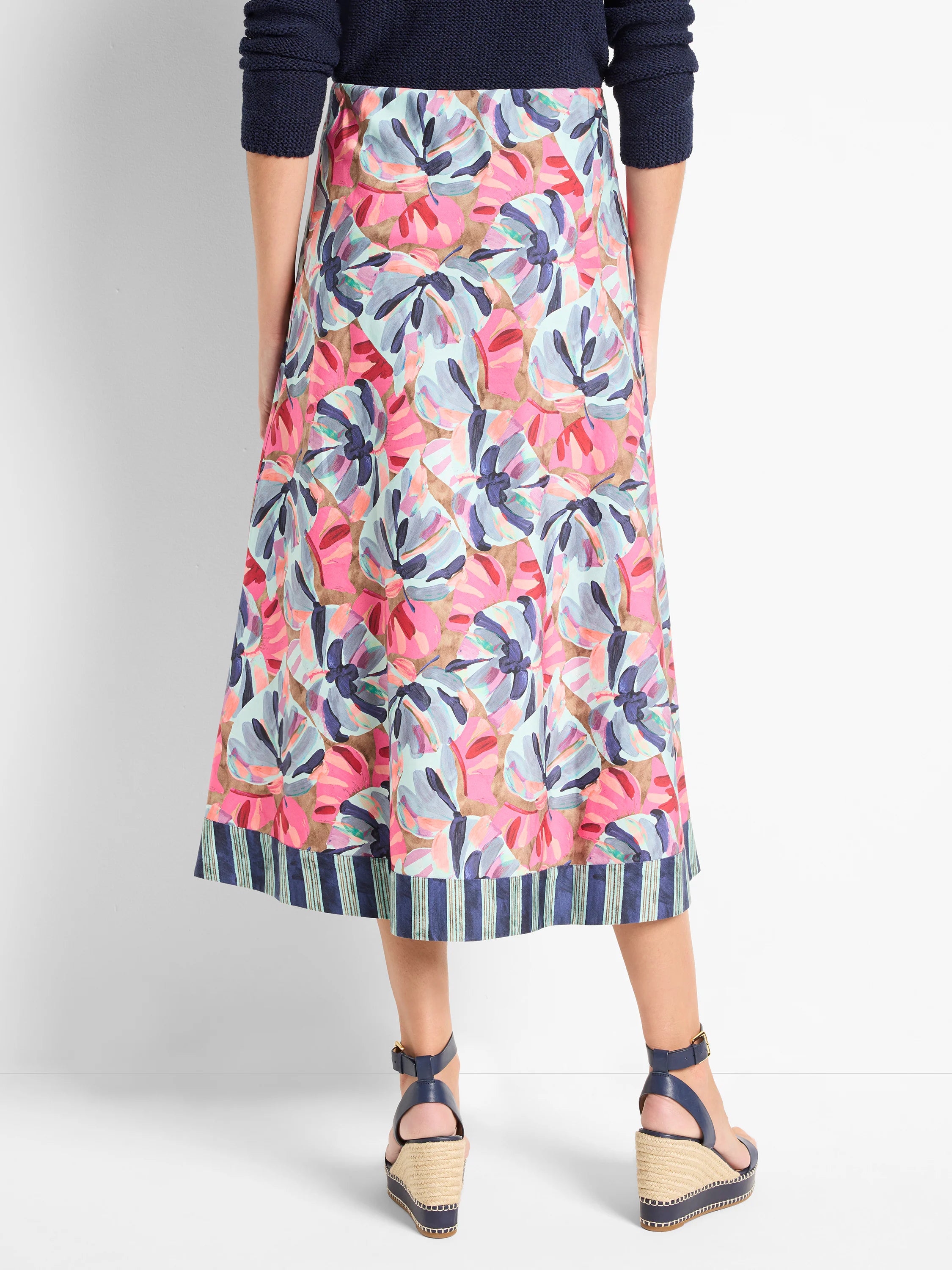 Firework Foliage Skirt in Blt