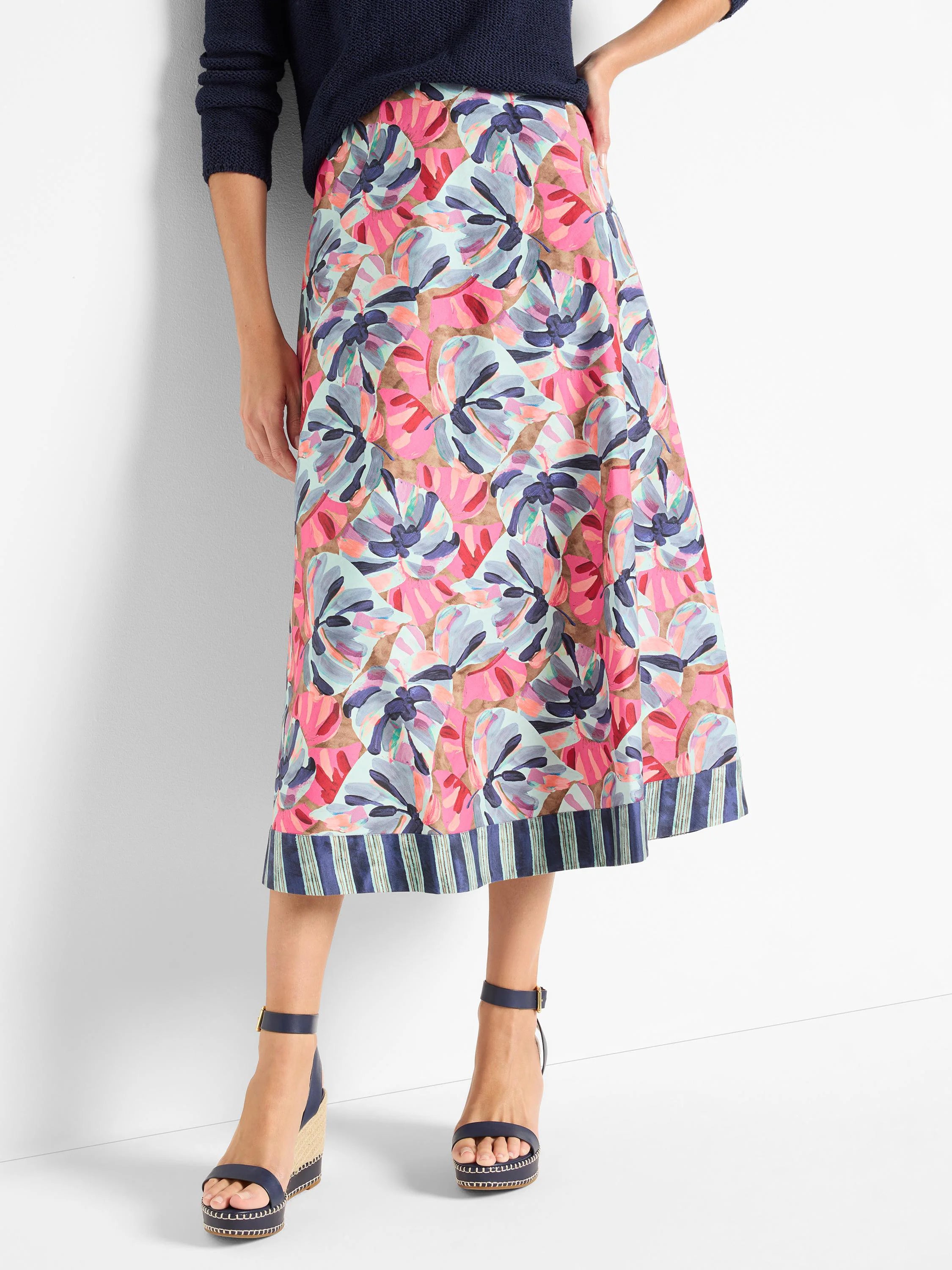 Firework Foliage Skirt in Blt