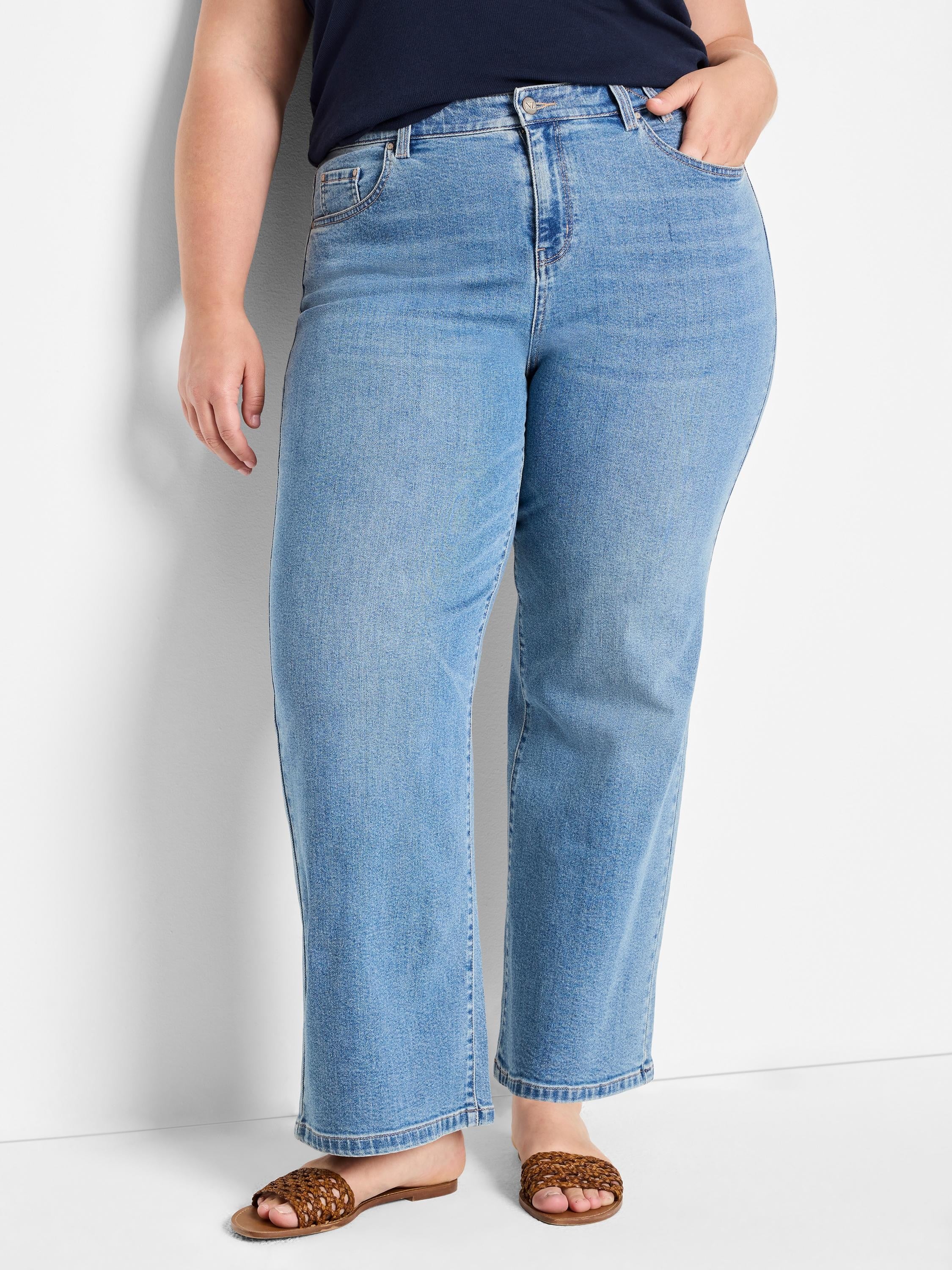 28" Wide Leg Weekend Jeans in Skl