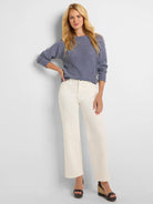 28" Forward Seam Weekend Wide Leg Jeans in Pwh