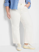 28" Wide Leg Weekend Jeans in Pwh