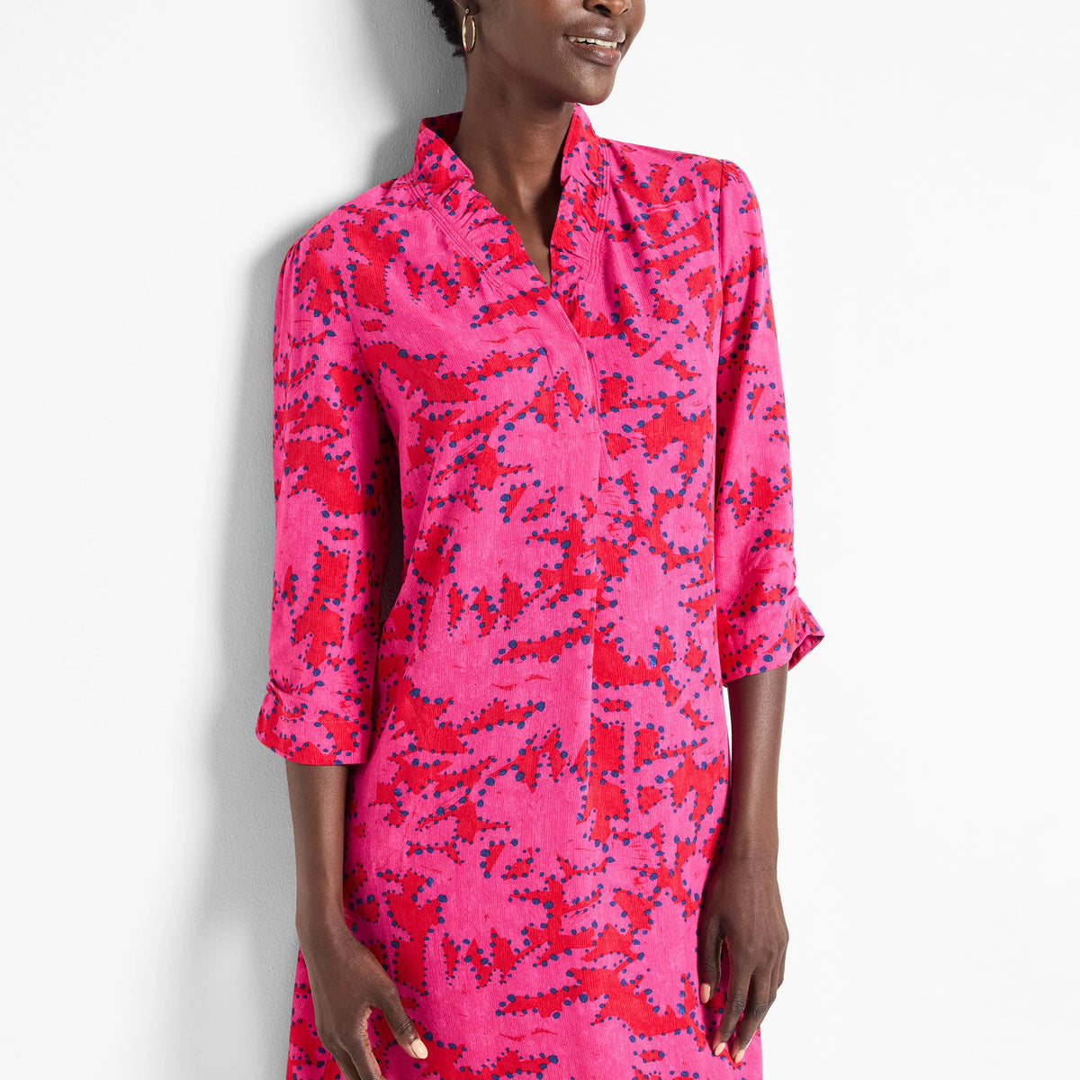 Clashy Petals Ruffled Up Dress