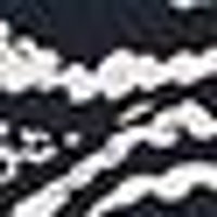 Dark charcoal background with stark white irregular wavy lines, suggesting a soft fabric texture.