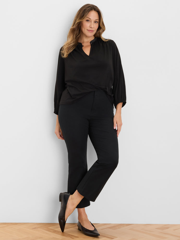 NIC+ZOE Mixed Media Peasant Top product