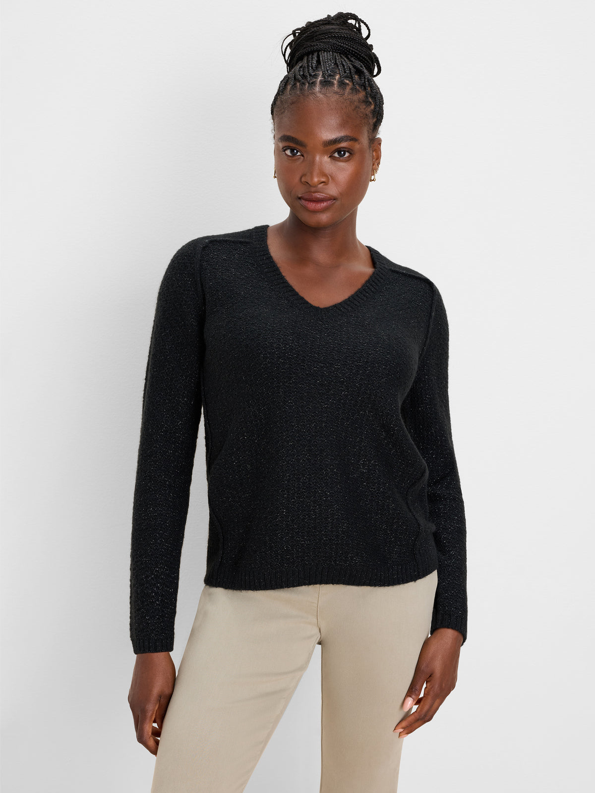 NIC+ZOE Femme Tuck V-Neck Sweater product