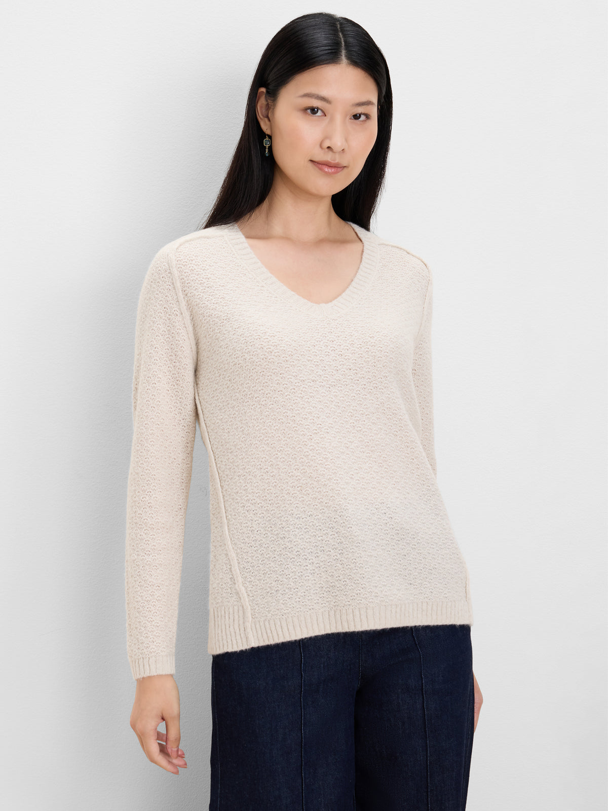 NIC+ZOE Femme Tuck V-Neck Sweater product