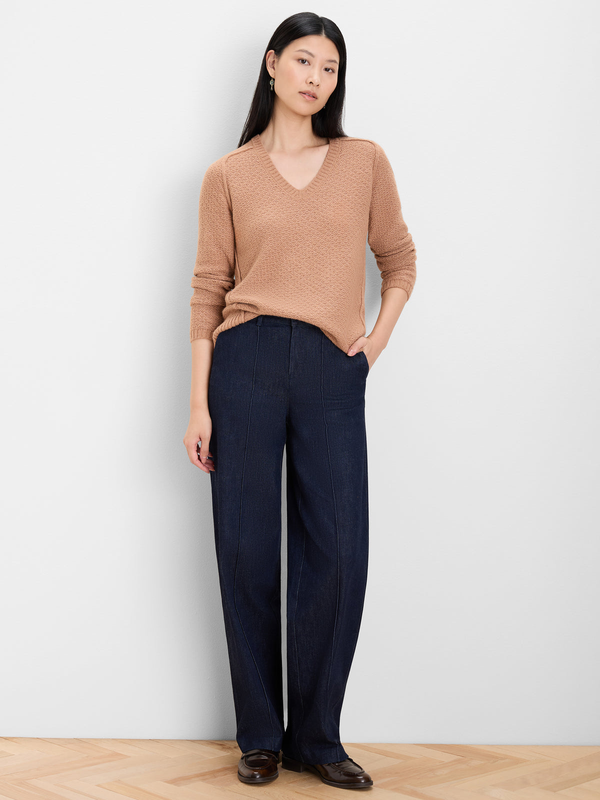 NIC+ZOE Femme Tuck V-Neck Sweater product