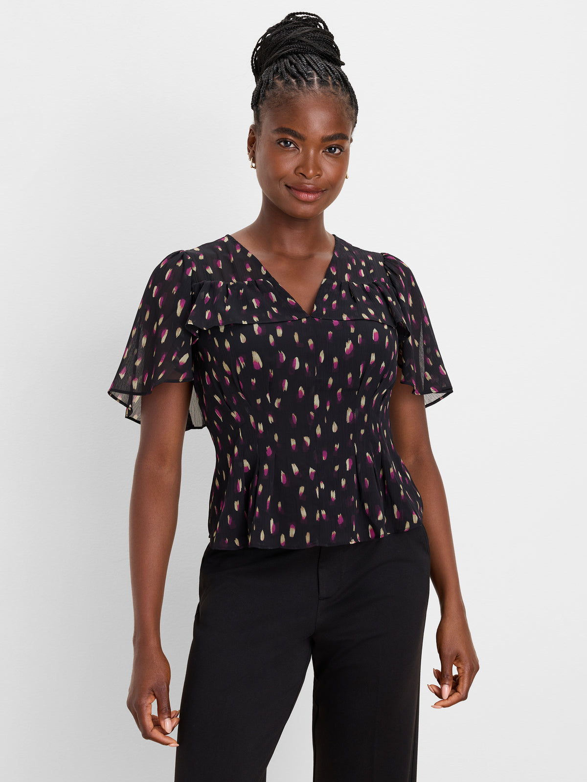 NIC+ZOE Petal Pusher Flutter Top product