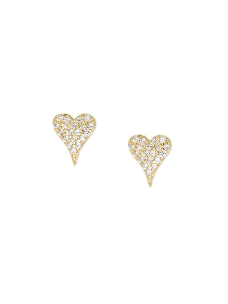 Marlyn Schiff Marlyn Schiff - Pave Heart Earrings product
