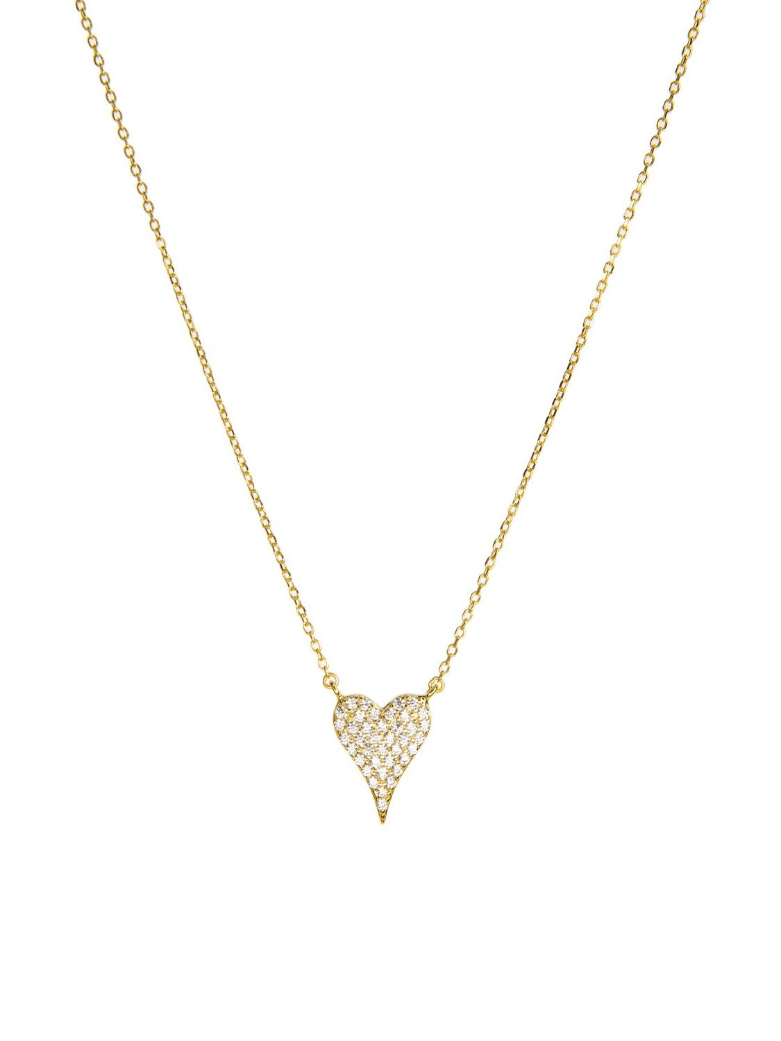 Marlyn Schiff - Pave Heart Necklace