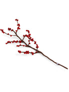Brown felt branch with many clusters of small, round, red felt berries.