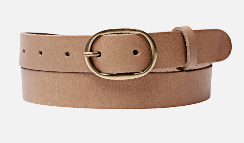 Amheritage - Yade Leather Belt W Oval Buckle