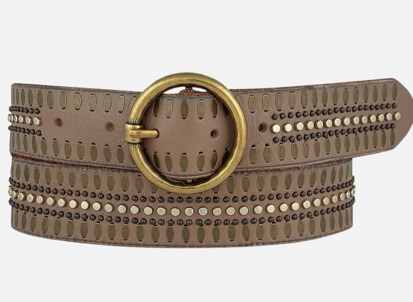 Amheritage - Soraya Belt With Metal Pattern
