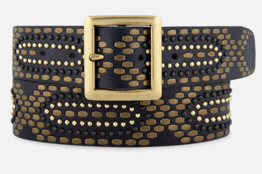 Amheritage - Daya Belt With Metal Pattern