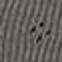 Dark gray fabric swatch with vertical ridges, featuring four small black raised dots.