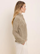 Cable Knit Cardigan in Mal