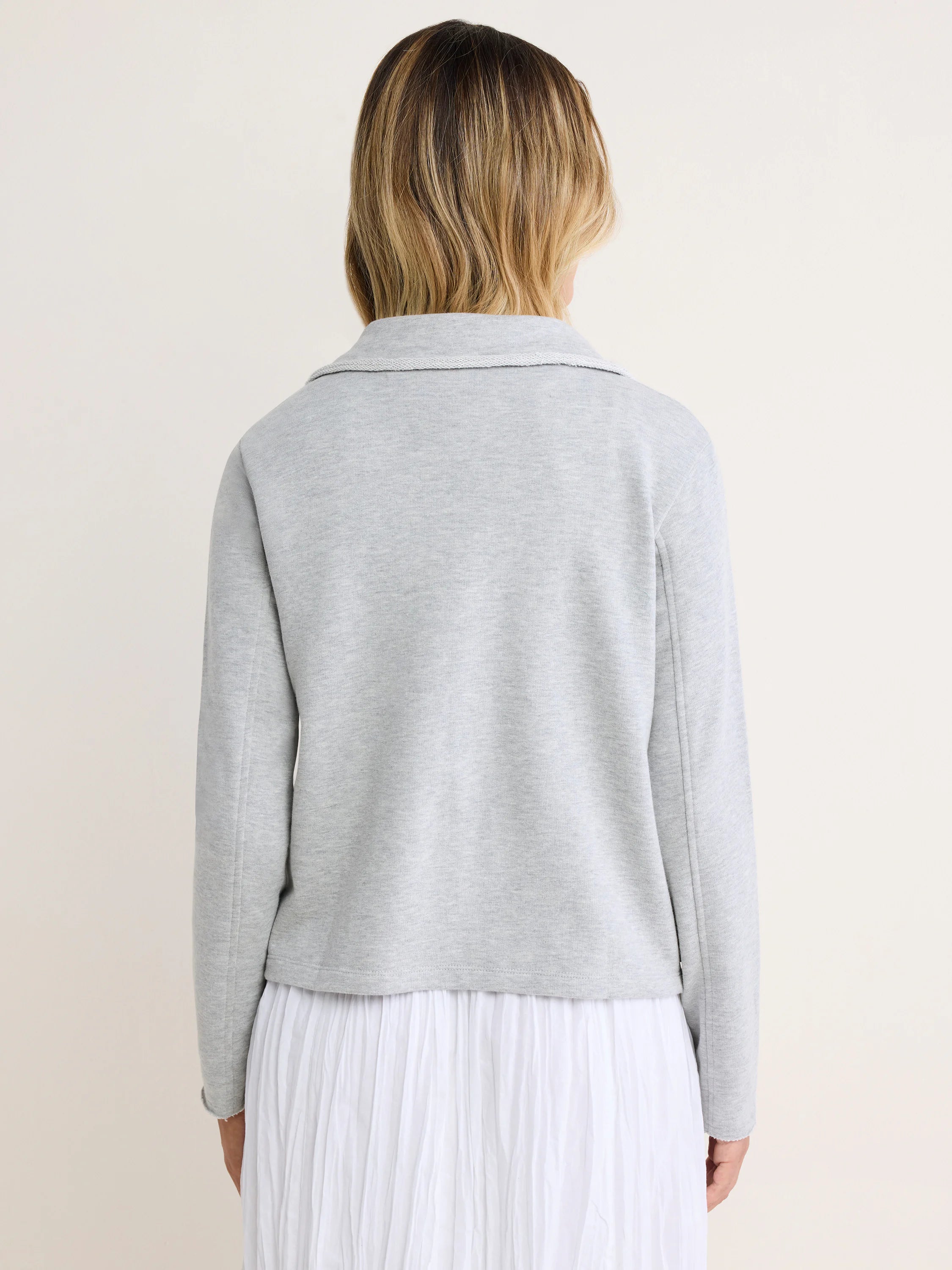 andmary Zoey stand neck jacket gray ANDMARY Zoey stand neck jacket