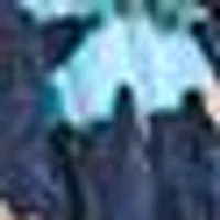 Soft blend of bright aqua and dark indigo. Blurry, cloud-like texture.