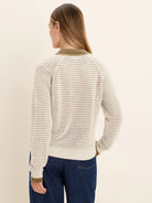 Nz By Nic+zoe Mesh Long Sleeve Polo Sweater in Cem