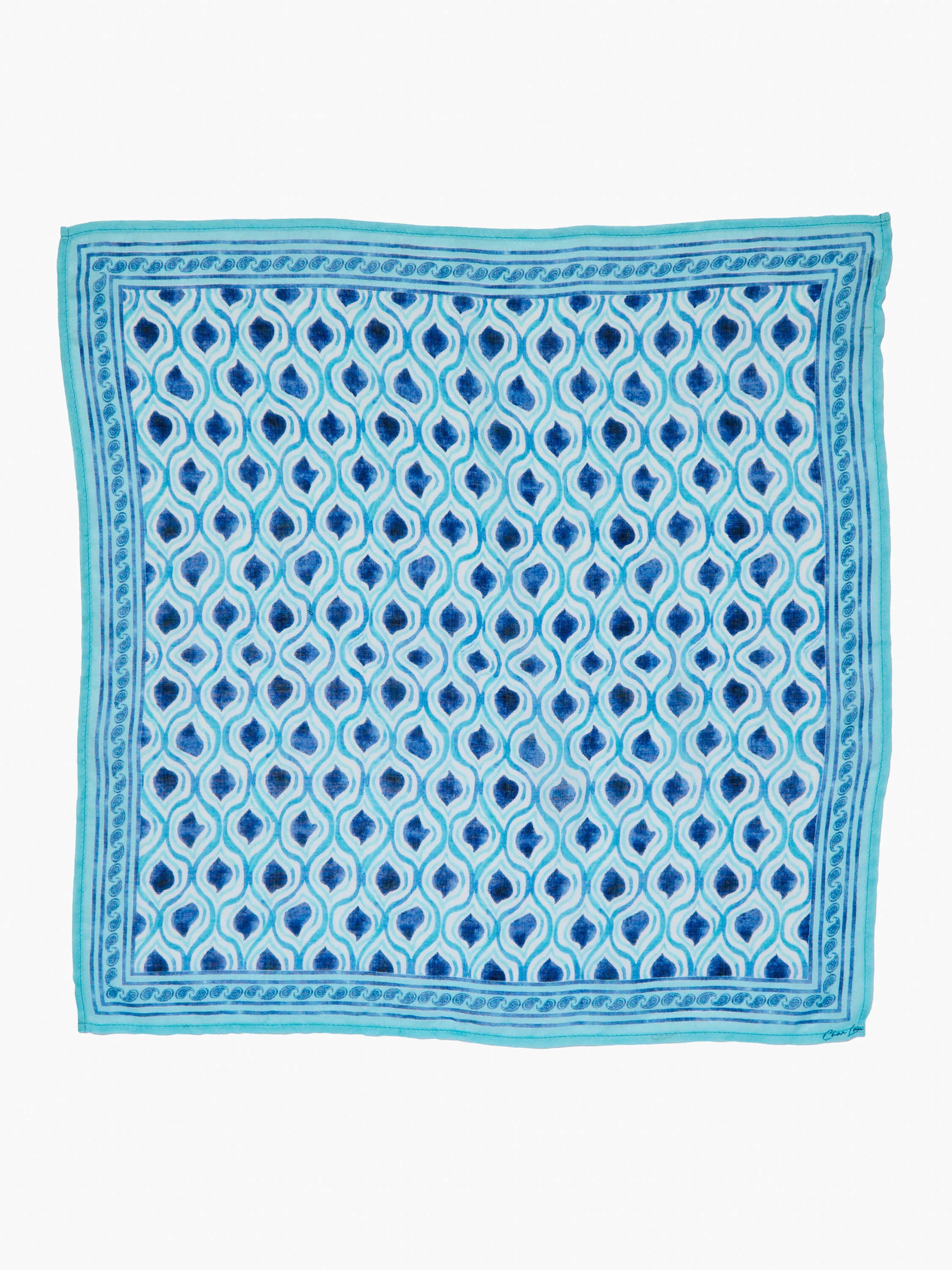 Chan Luu Geo Print Bandana in Blt