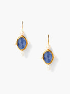 Chan Luu Kyanite & Pearl Earrings in Bux
