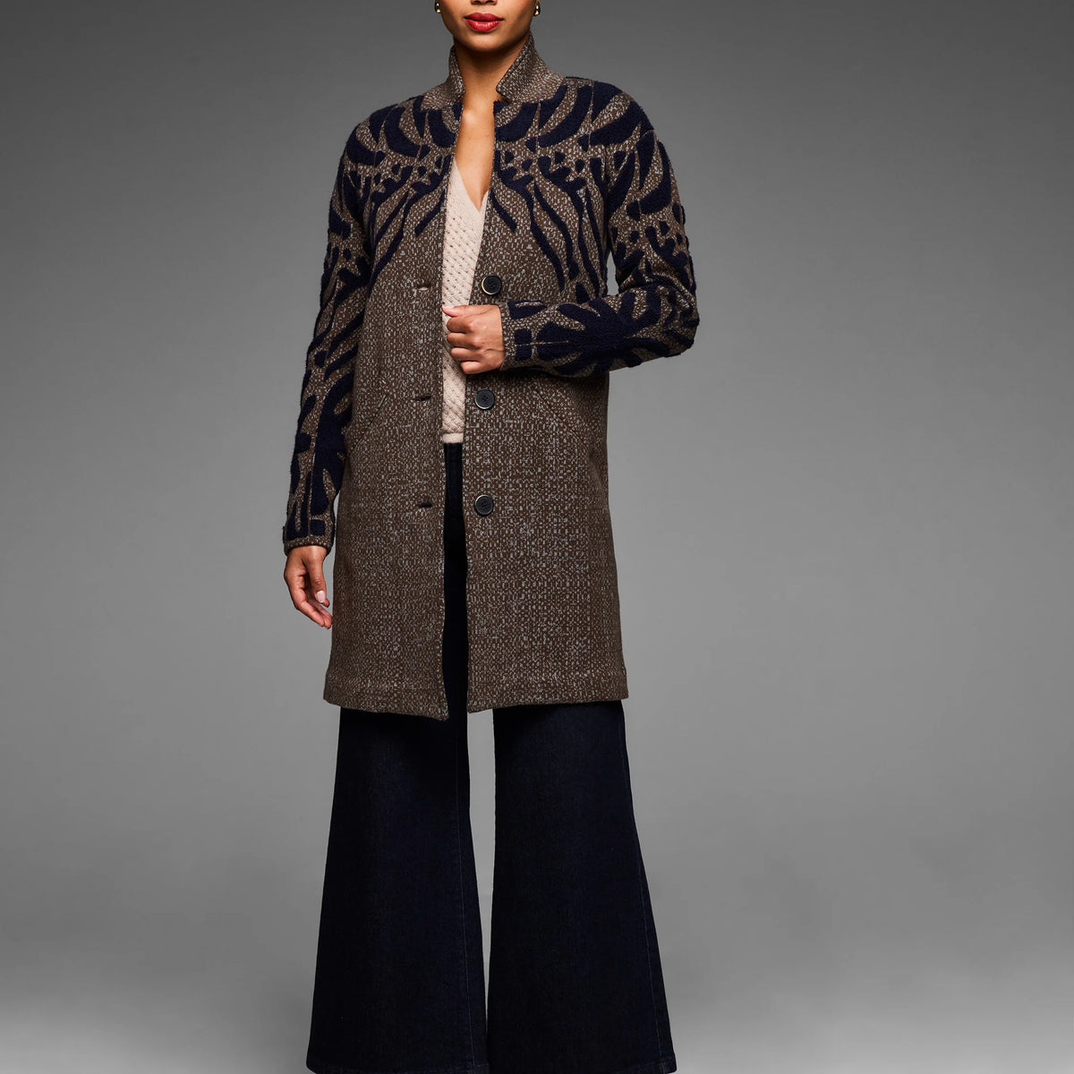 Gold Label Tufted Double Knit Coat | NIC+ZOE