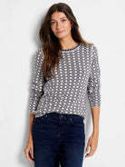 Geo Reversible Sweater Tee in Imi