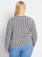 Geo Reversible Sweater Tee in Imi