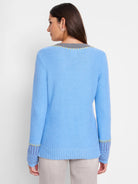 Tipped Texture Sweater in Blt
