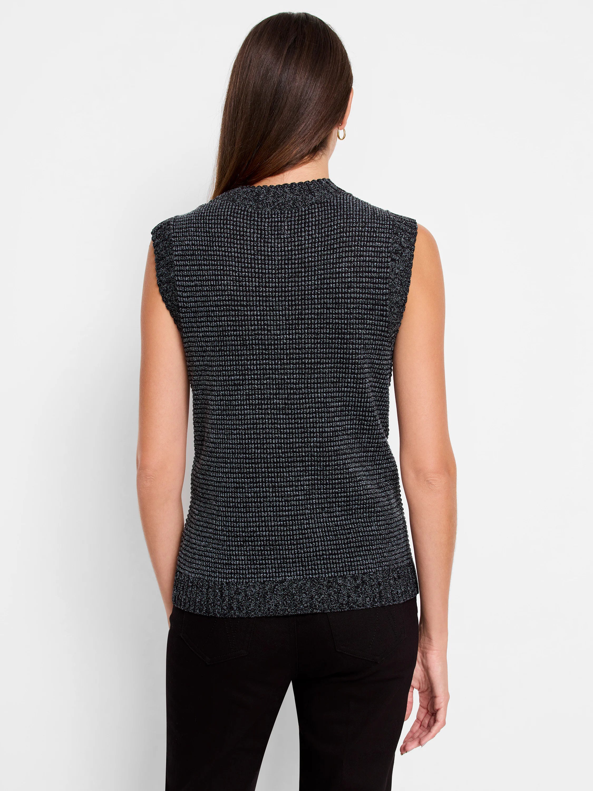 Pixel Knit Vest in Gri