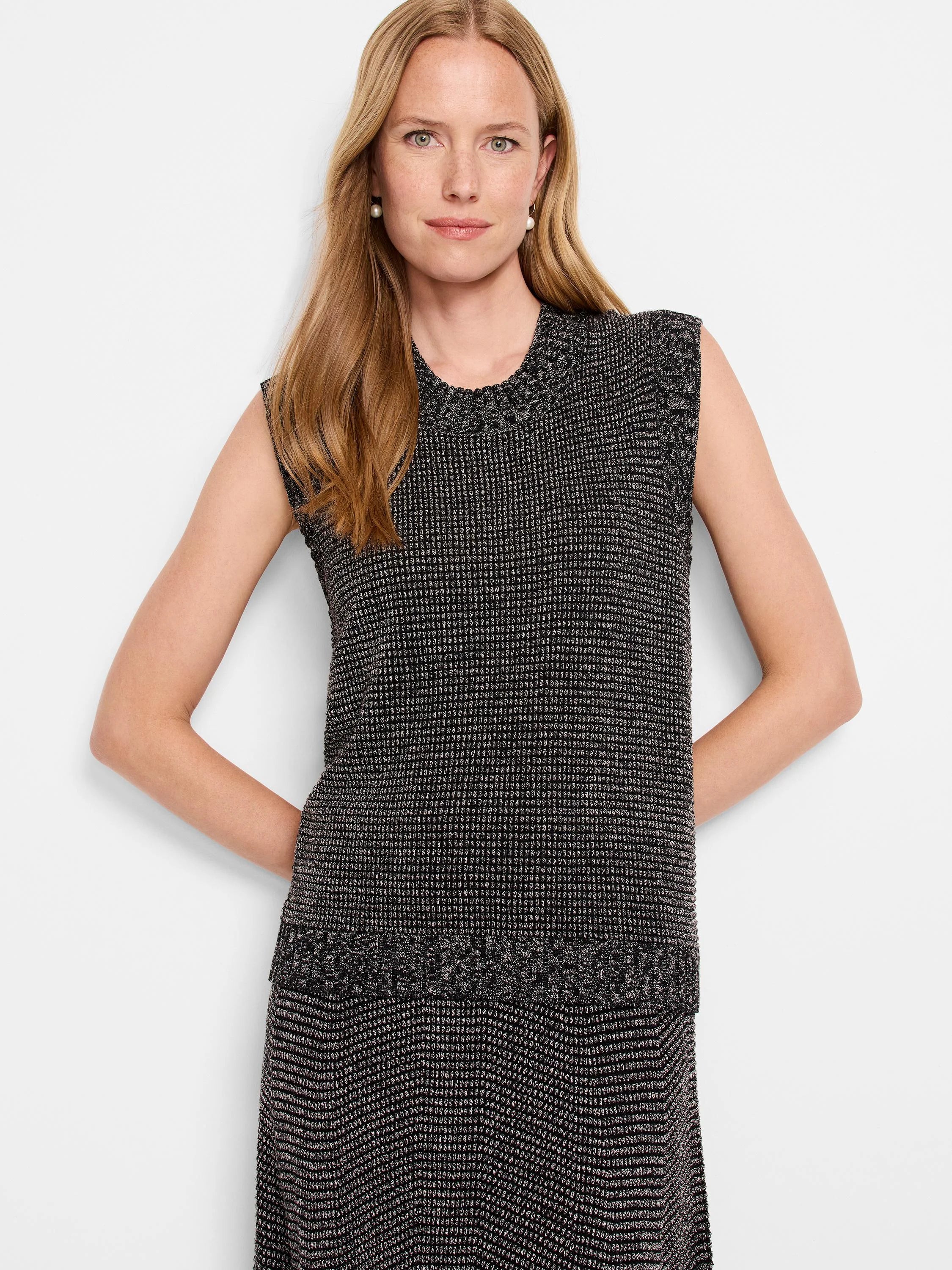 Pixel Knit Vest in Num
