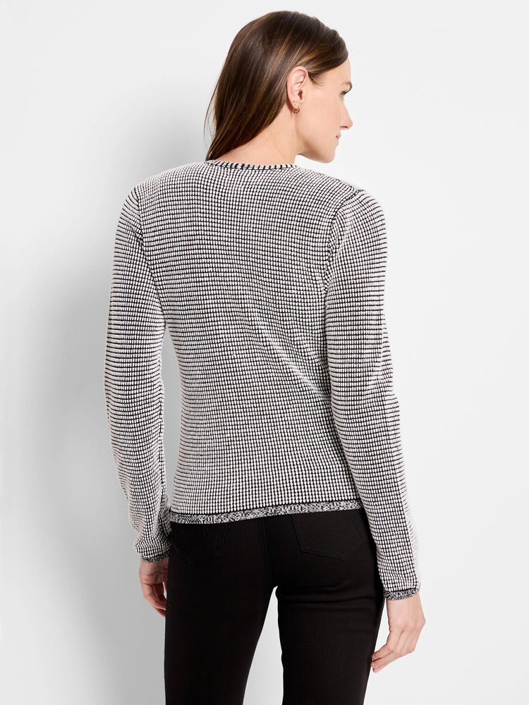 Pixel Knit 4-way Cardigan in Cem