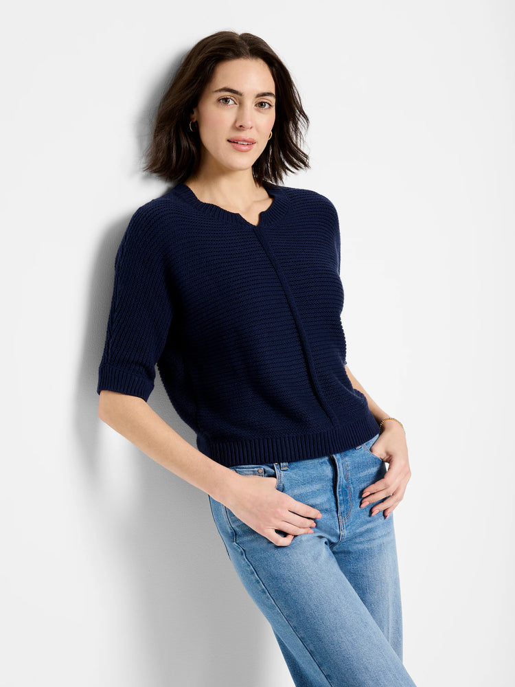 Easy Texture Sweater in Did