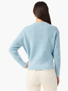 Stitched Crew Sweater in Buz