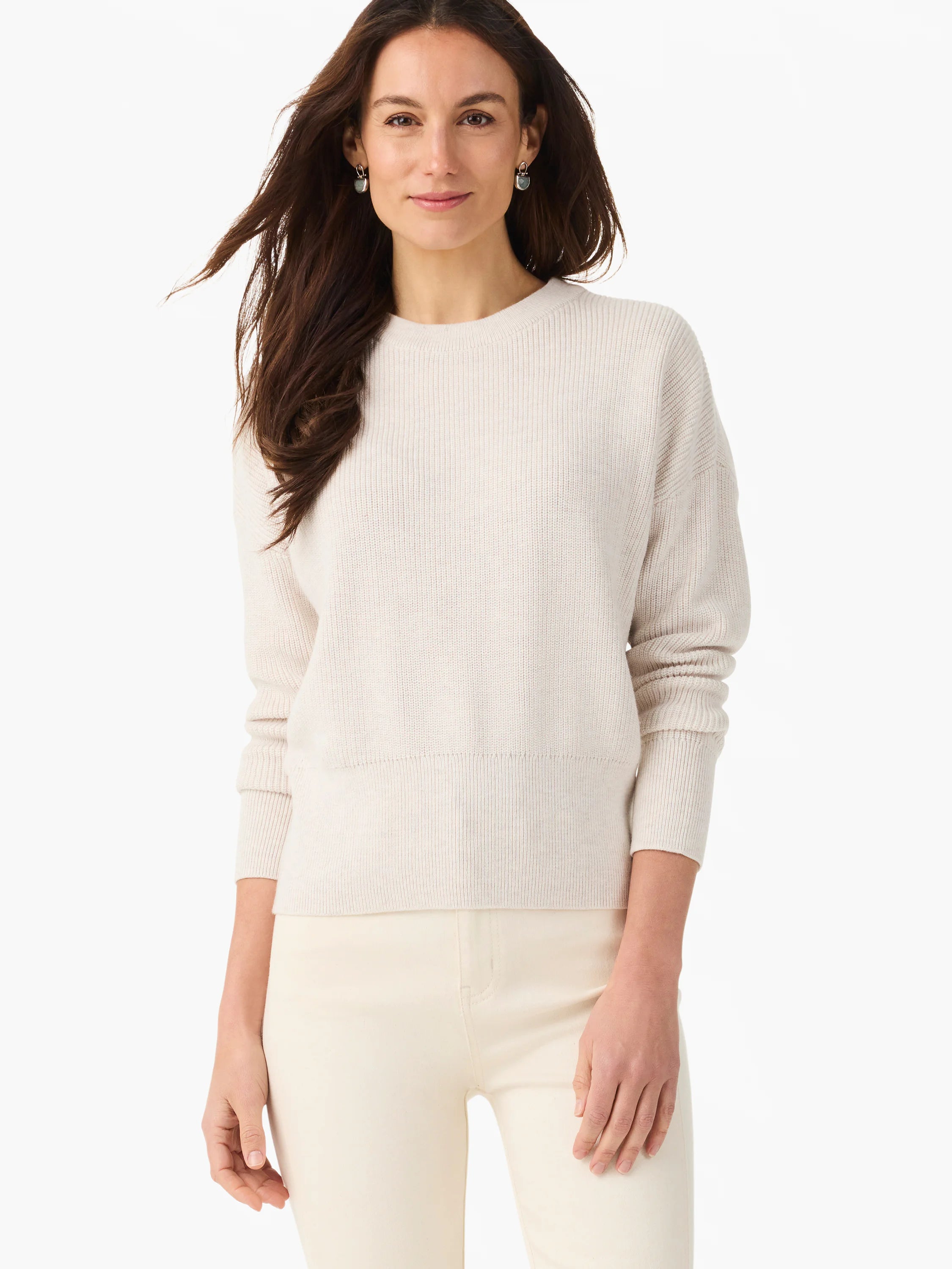 Stitched Crew Sweater in Clc