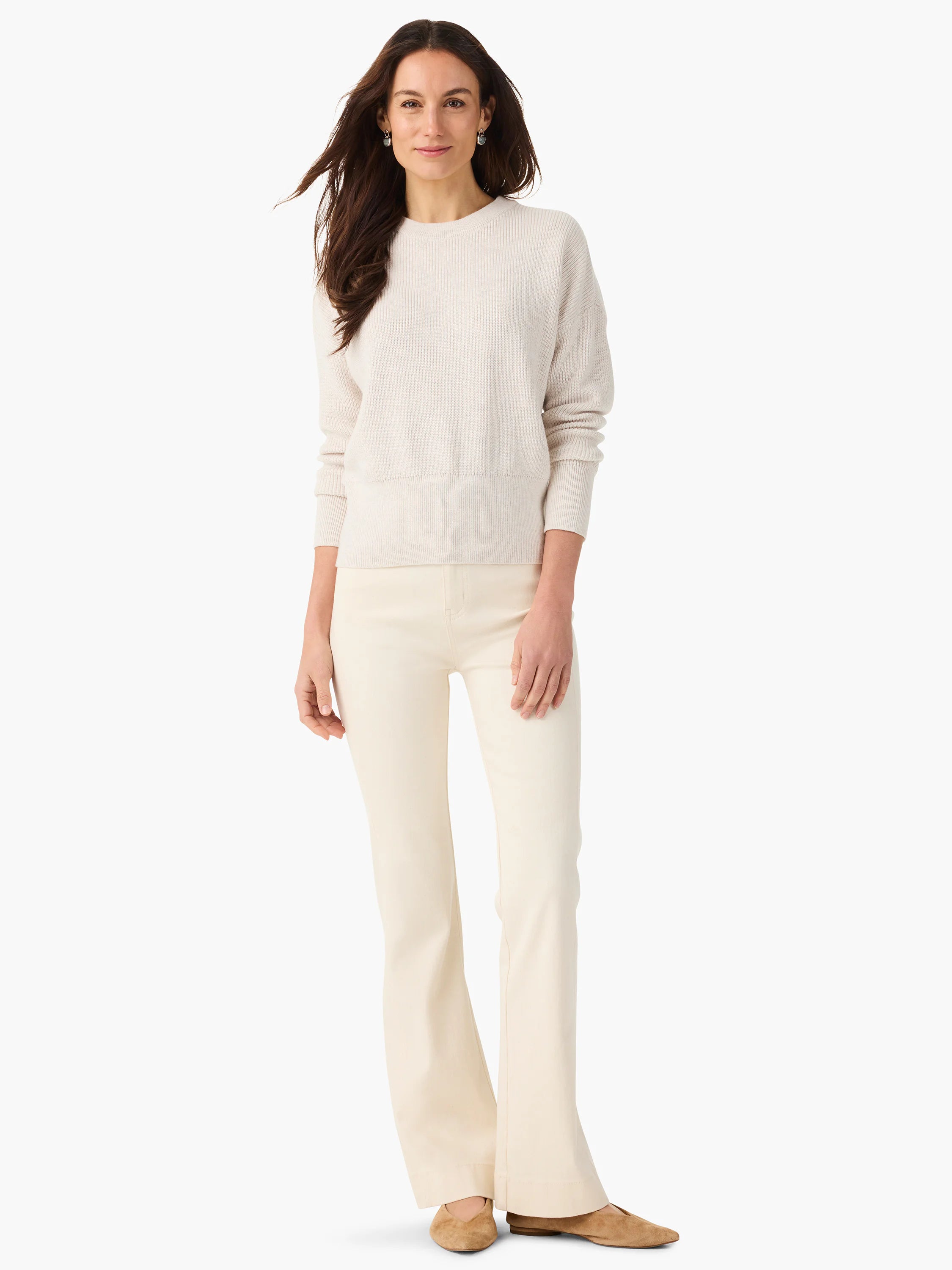 Stitched Crew Sweater in Clc