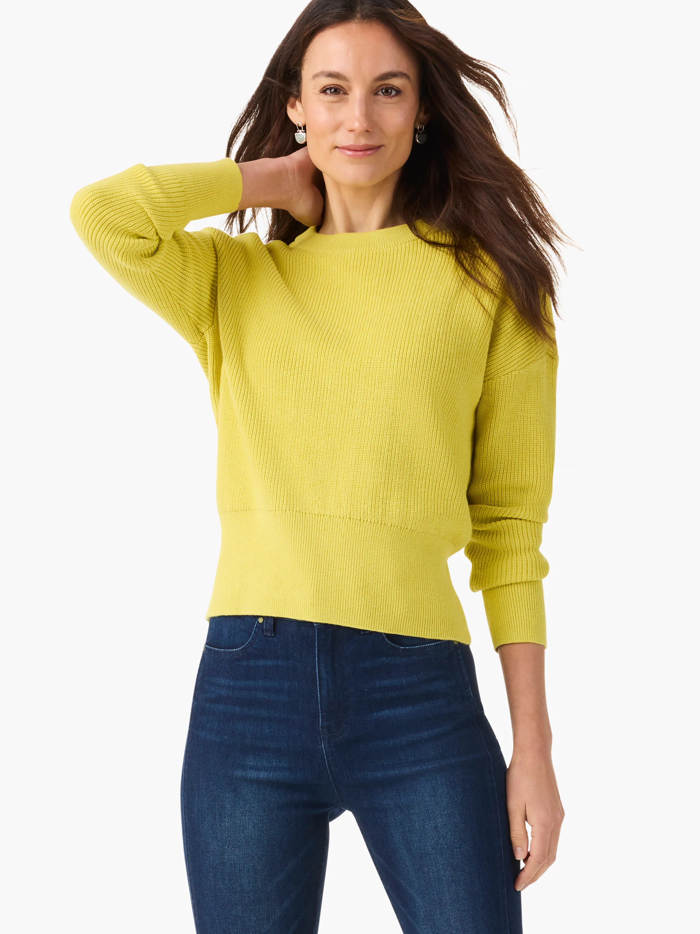 Stitched Crew Sweater in Lio