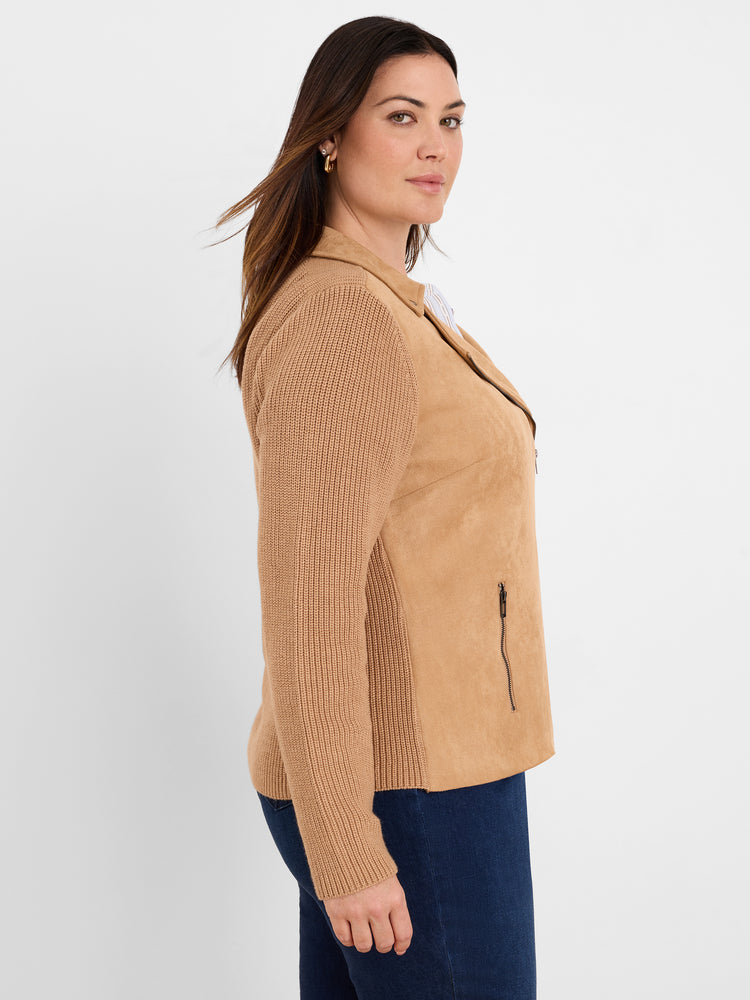 NIC+ZOE Mixed Media Moto Jacket product