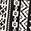 High-contrast black & off-white geometric woven fabric pattern.