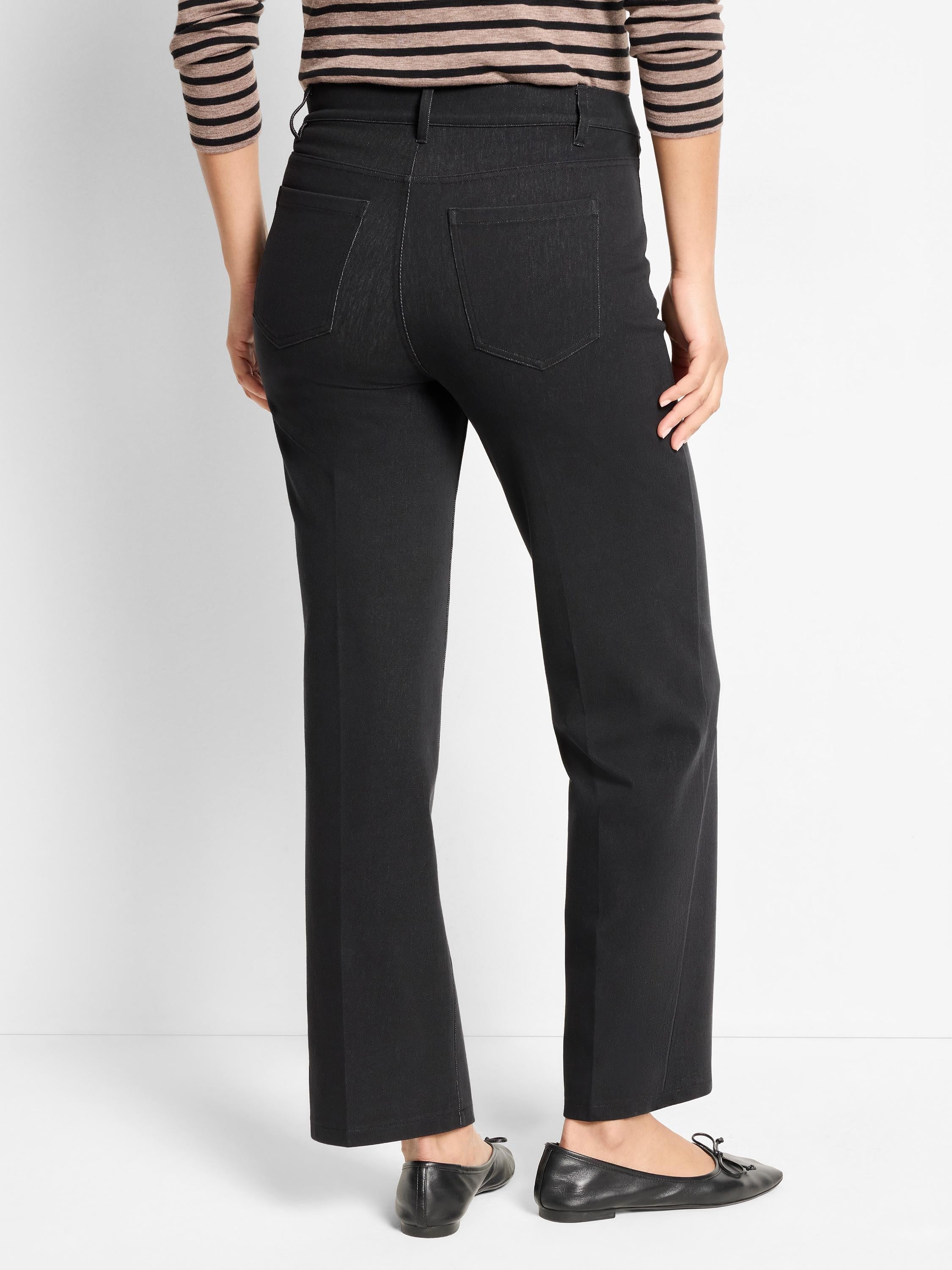 NIC+ZOE 28" Recess Straight Knit Ankle Pull On Jeans product