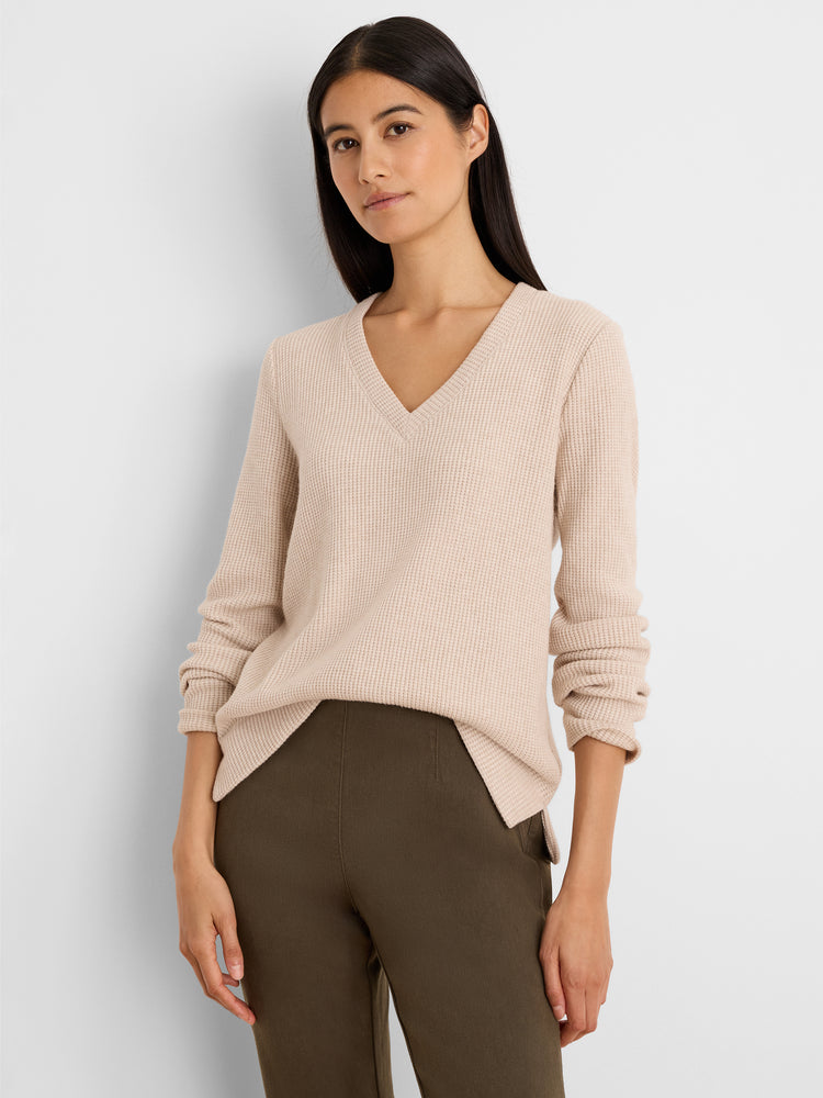 NIC+ZOE Soft Waffle V-Neck Top product