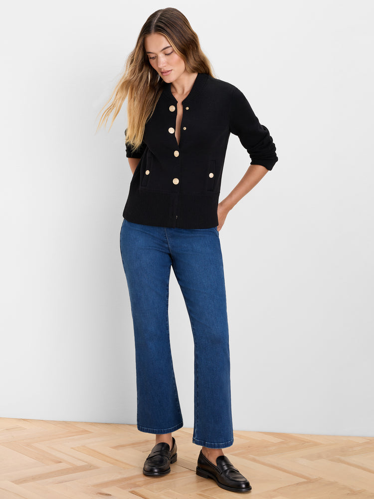 NIC+ZOE Knit Snap Bomber Jacket product