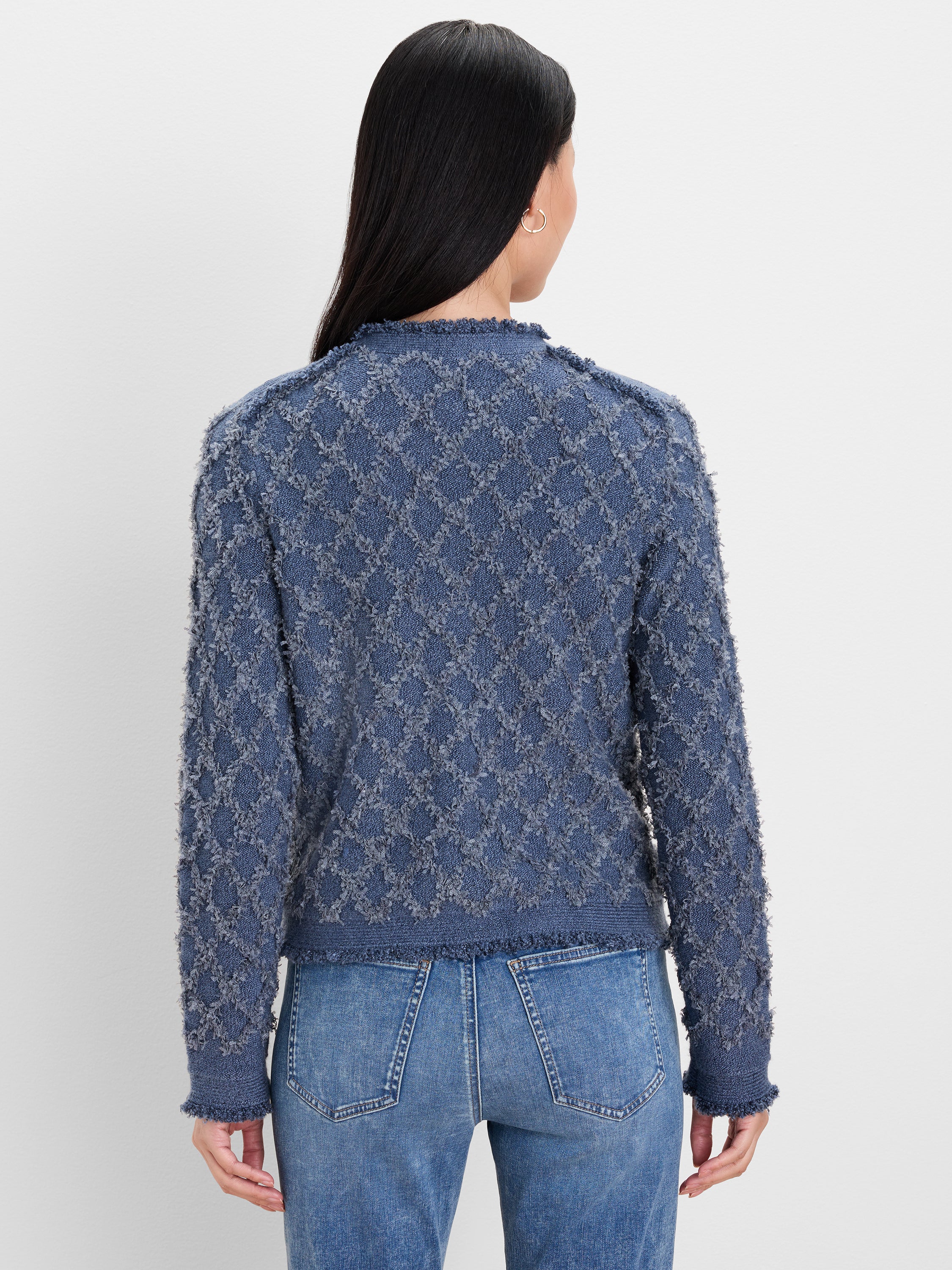 NIC+ZOE Diamond Fringe Knit Jacket product
