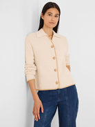 Velvet Cord Knit Jacket in Psl