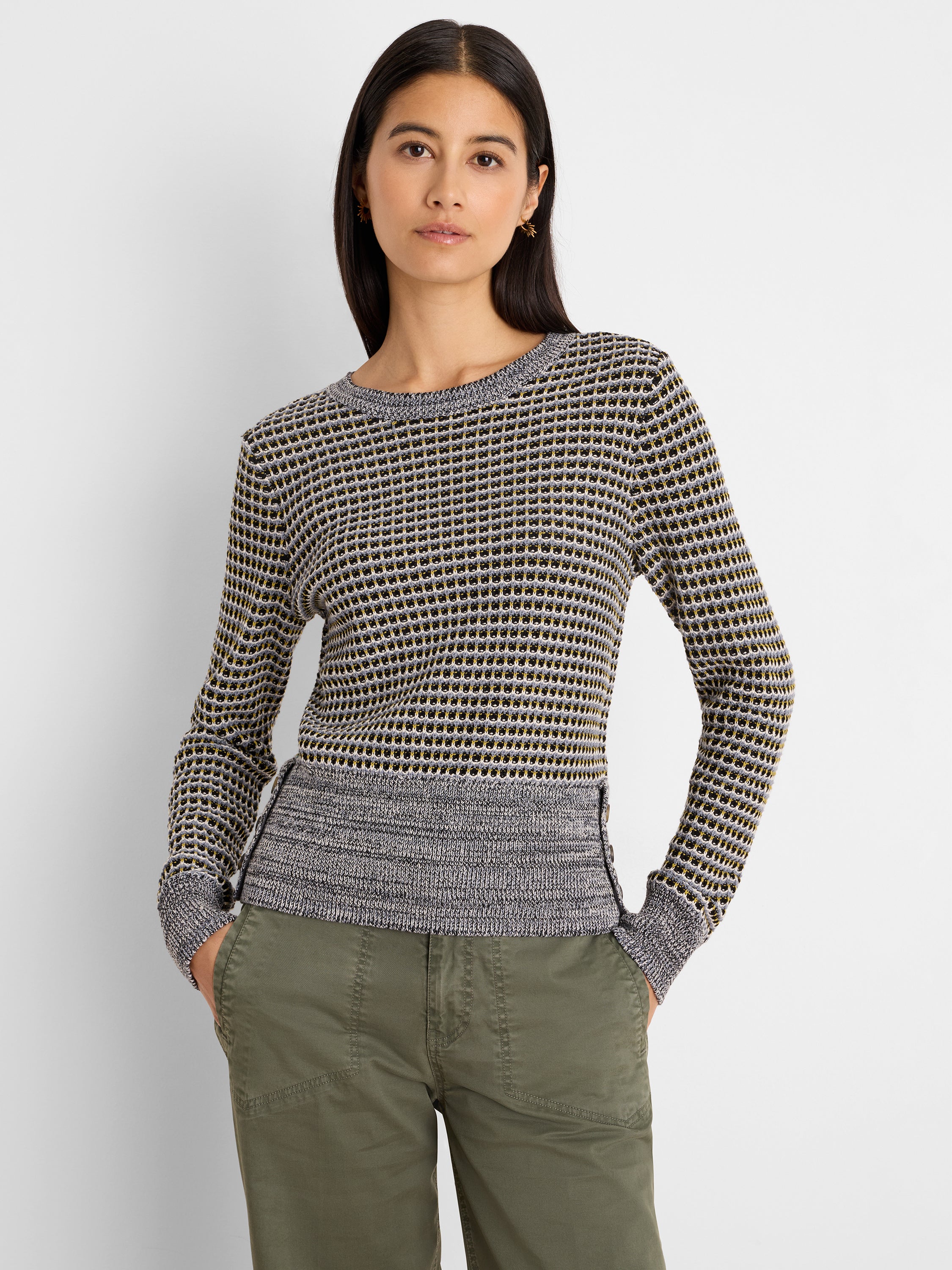 NIC+ZOE Marled Tuck Sweater product
