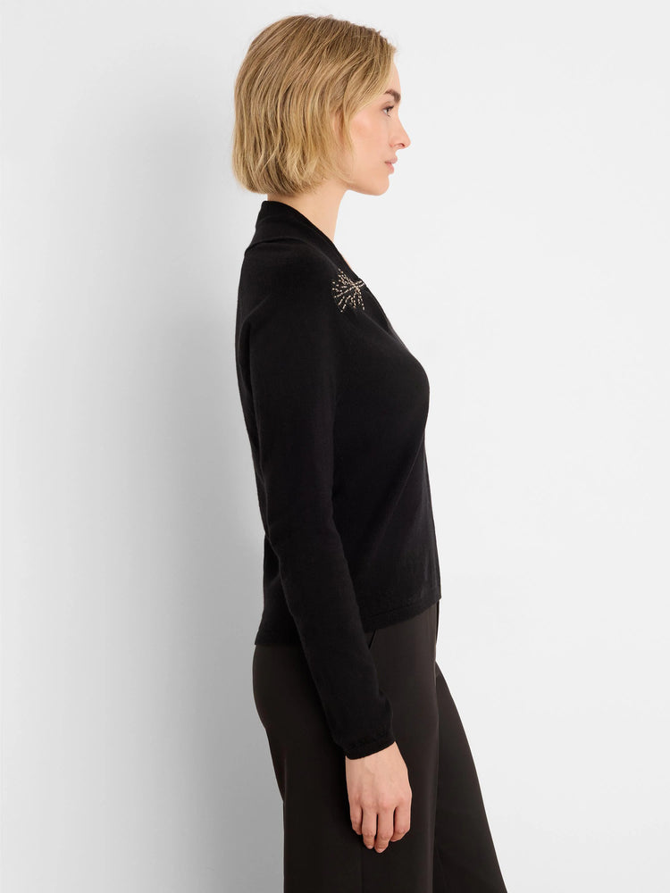 Shimmer Cinch Sweater in Blx